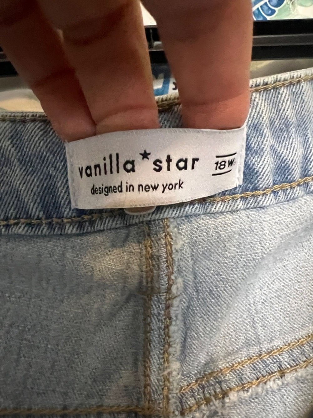 Vanilla Star Light Blue Denim Jean Shorts - Picture 3 of 3